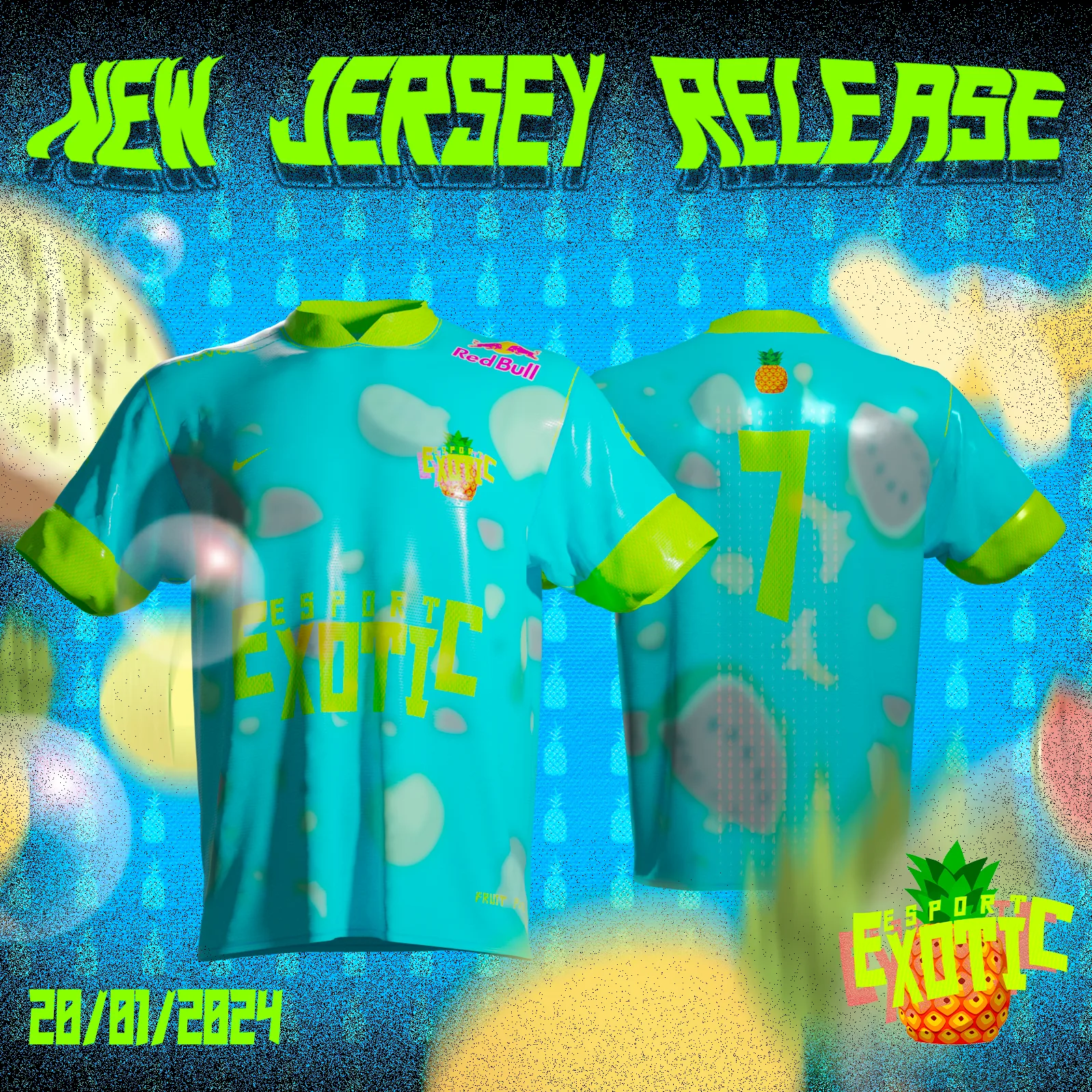 Jersey presentation carre